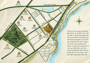 Vị trí dự án Era City Buôn Ma Thuột tại 161 Nguyễn Chí Thanh, phường Tân An, TP. Buôn Ma Thuột, Đắk Lắk.